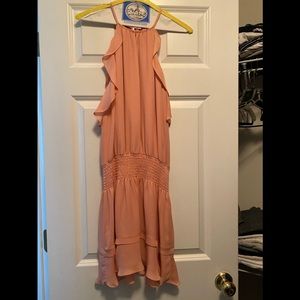 Parker Keyhole Ruffle mini dress